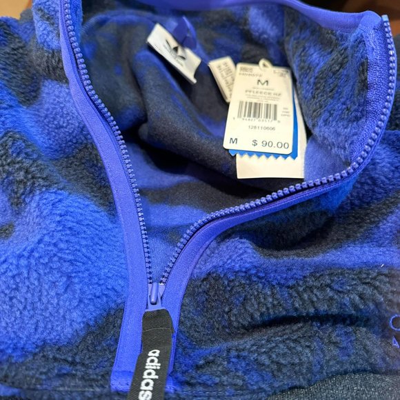 ADIDAS ADVENTURE POLAR FLEECE ALLOVER PRINT HALF-ZIP SWEATSHIRT SIZE M - Picture 7 of 8